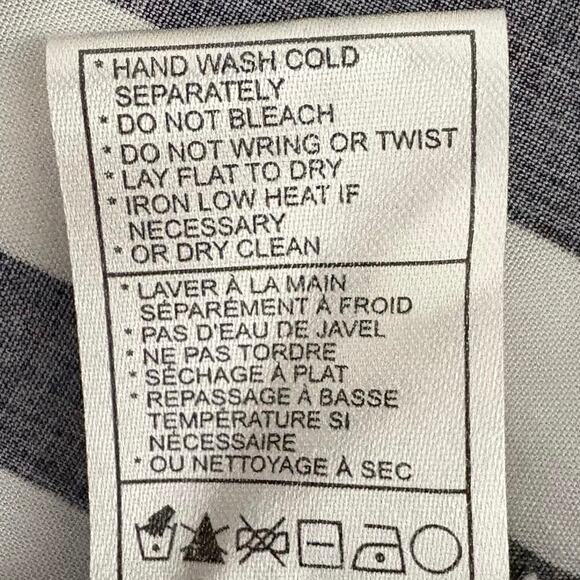 BB Dakota Zamora Black and White Striped Dress Women’s Size 10 Office - Picture 11 of 11